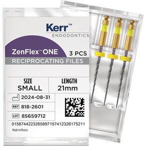 ZenFlexOne Reciprocating NiTi Files 21mm (Kerr Rotary)