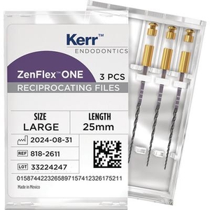 ZenFlexOne Reciprocating NiTi Files 25mm (Kerr Rotary)