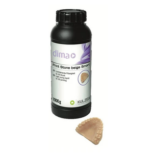 Dima Print Stone Beige Smart 3D Resin Material 1000g Bottle (Kulzer)