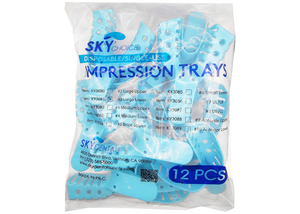 Impression Trays Perforated (12) (Sky Choice)