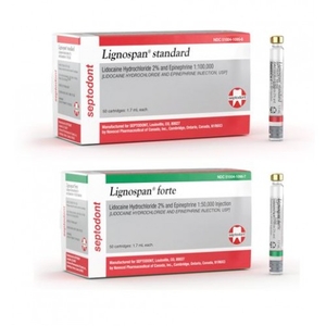 Lignospan Lidocaine Hydrochloride 2% Epinephrine 50/Box (Septodont)