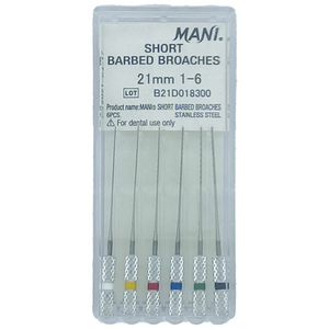 Barbed Broaches, 21mm 6/Pkg (Mani)