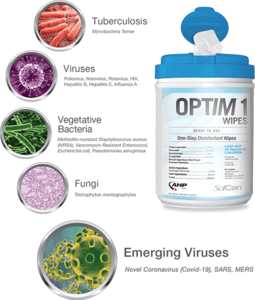 OPTIM 1 Disinfectant Wipes 6