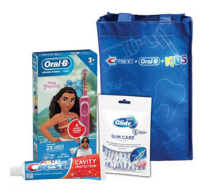 Toothbrush Bundle Kids 3+ Toothbrush With Moana 3/Case (Crest + Oral-B)