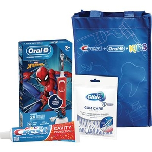 Toothbrush Bundle Kids 3+ Electric 3/Case (Crest + Oral-B)