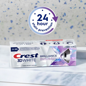 Toothpaste Crest 3D White Brilliance, Vibrant Peppermint