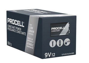 Battery ProCell Battery, Alkaline, Size 9V, 12/bx (Duracell) PC1604BKDCS