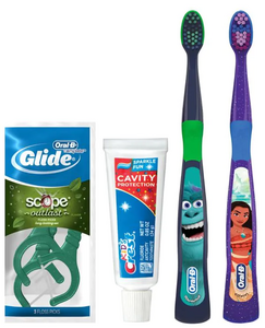 Toothbrush Bundle Kids 3+ With Flossers 72/Case (Oral-B)