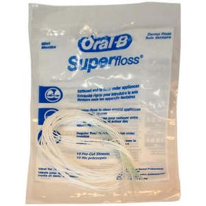 SuperFloss Trial Pack, Mint, 100/Pkg (Oral-B)