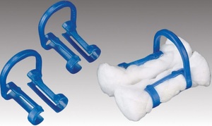 Cotton Roll Holders Disposable Blue (100) 