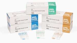 J Morita USA Disposable Dental Needles with Plastic Hub, 100/Box