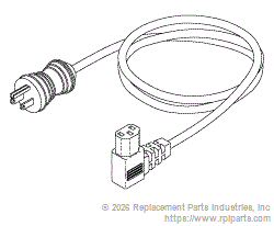 Power Cord w/Quick Disconnect (RPI)