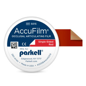 Accu-Film I, Single-Sided Articulating Film Precut Strips Super Thin, 21 Microns (Parkell)
