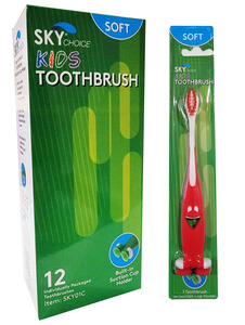 Toothbrushes W/Suction Cup Kids (Sky Choice)