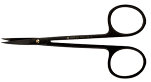 IRIS Scissors, curved Black (PDT) 