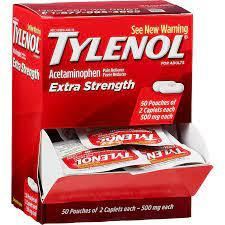 Tylenol Extra Strength 500mg  2/Pk (50)