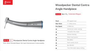 Woodpecker Electric Handpeice 1:1 Low Speed (41000 RPM) Mini Head 