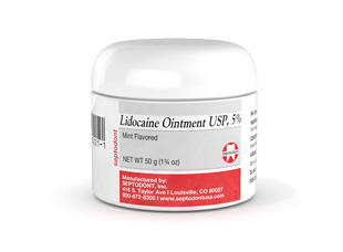 Lidocaine Ointment Topical Anesthetic 5% Mint 50gm Rx
