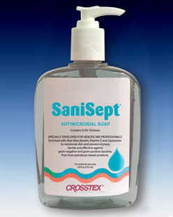 SaniSept Antimicrobial Soap with 0.3% Triclosan 18oz Pump Bottle