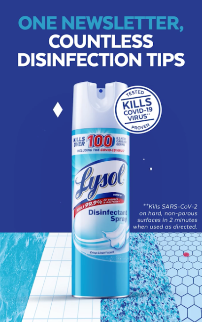Lysol Disinfectant Spray 12.5oz  Crisp Linen Scent 