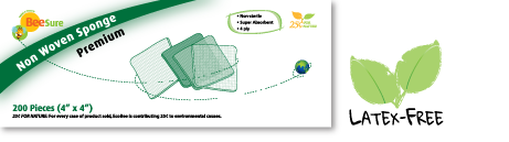 Sponges Non-Woven 4-Ply 50gsm (Beesure)