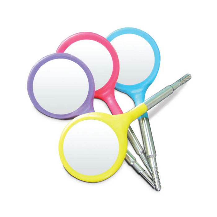 Crystal HD Double Sided Mouth Mirror Cone Socket Heads, 4/Pkg (Zirc)