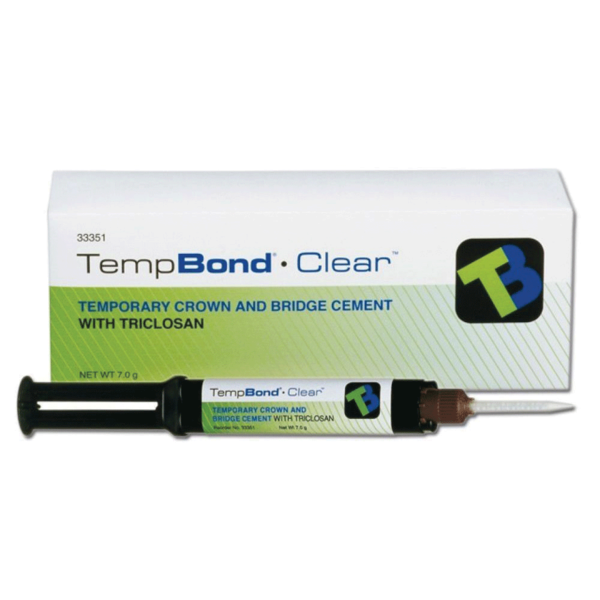 TEMP BOND CLEAR Automix Syringe Temporary Cement (Kerr)