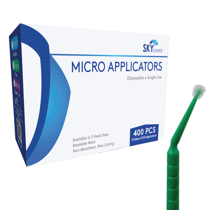 Microbrushes Applicator Brushes 400/Pkg (Sky Choice)