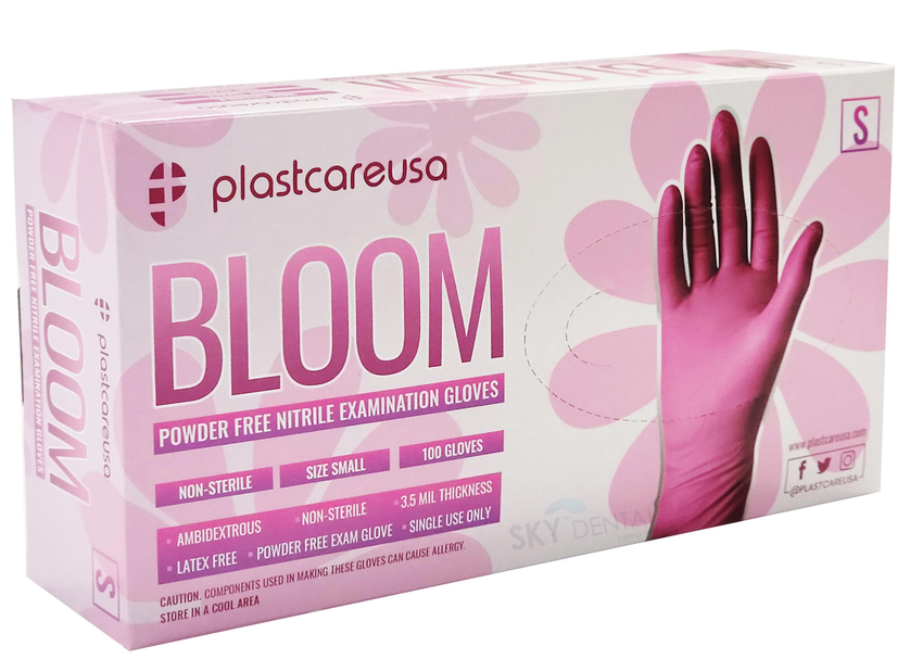 Gloves Nitrile Powder-Free Textured Flamingo (Tactile-X)