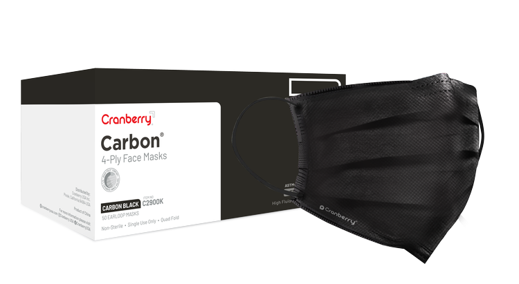 Carbon Face Mask Level 3 (Black) 50/box (Cranberry) Carbon Face Mask Level 3 (Black) 50/box (Cranberry)