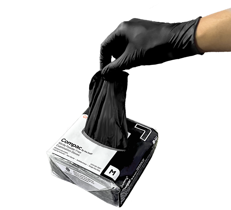 Cranberry Compac By the Cuff Nitrile Exam Gloves Powder Free, 100/Pkg Cranberry Compac By the Cuff Nitrile Exam Gloves Powder Free, 100/Pkg