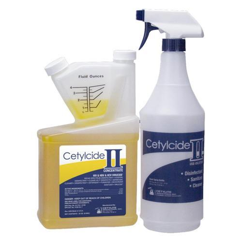 Cetylcide II Hard Surface Disinfectant 32 oz. bottle