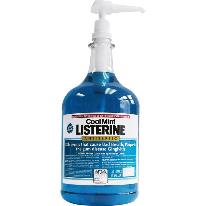 Listerine Antiseptic Mouthwash Cool Mint Gallon With Pump