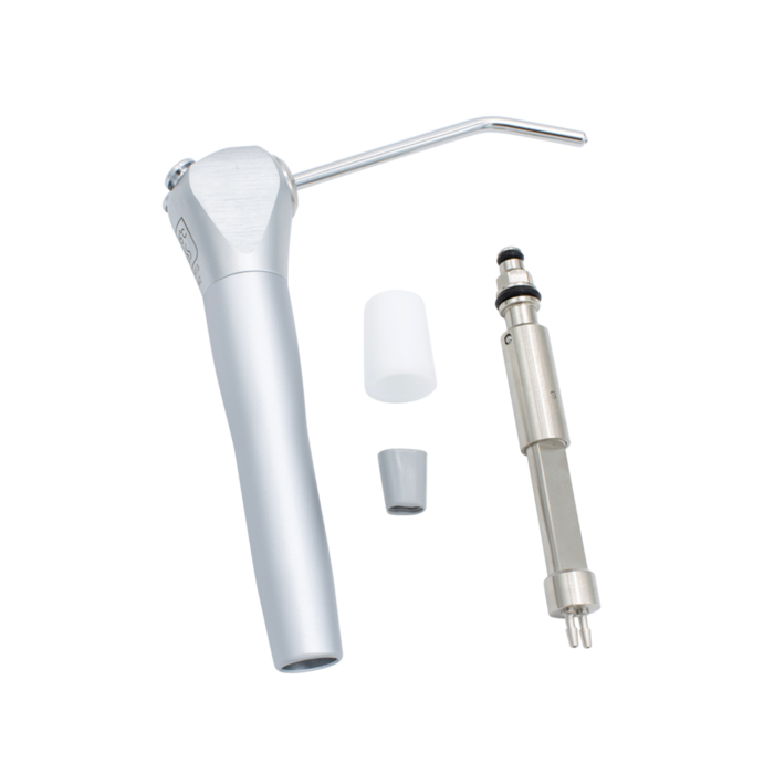 3 Way Syringe, Valve Core, Autoclavable, w/Gray Straight Tubing 3 Way Syringe, Valve Core, Autoclavable, w/Gray Straight Tubing