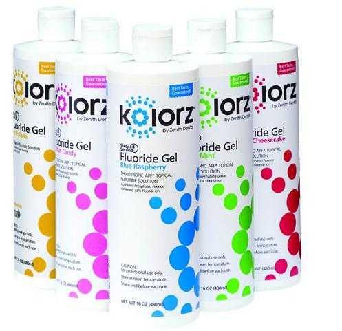 Kolorz Sixty Second Fluoride Gel 16 oz Bottle (DMG)