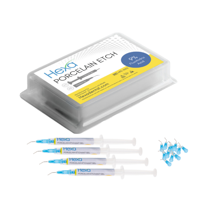 Porcelain Etchant Gel 4x2ml Syringes (Hexa) Porcelain Etchant Gel 4x2ml Syringes (Hexa)