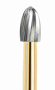 Trimming and Finishing Carbide Burs, FG 12-Blades #7408 Egg 100/Pkg