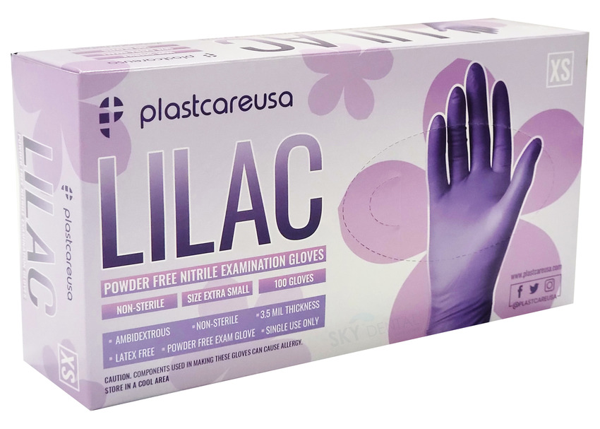 Lilac Lavender Nitrile Gloves (Plastcare USA)