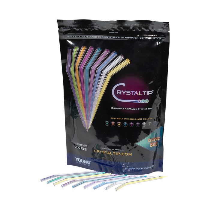 Crystal Tip Disposable Air/Water Syringe Tips Crystal Tip Disposable Air/Water Syringe Tips