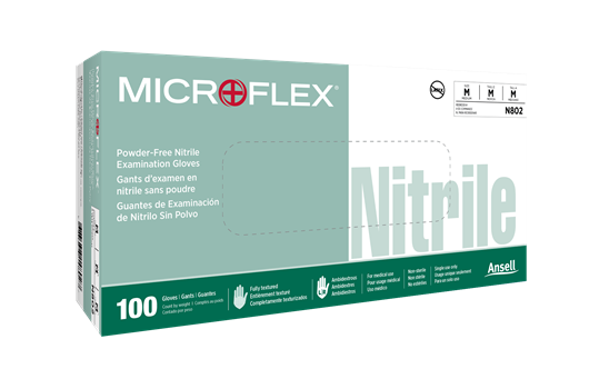 MICROFLEX N80X-10 White Nitrile (Ansell)