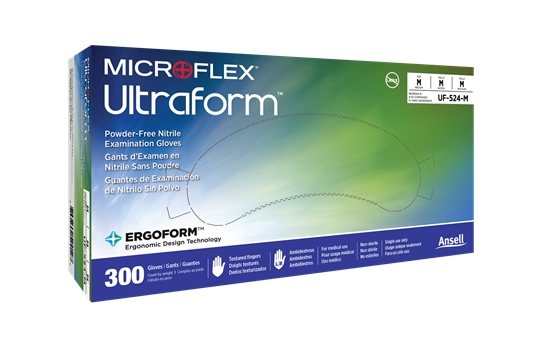 Gloves Microflex Ultraform UF-524 Nitrile 300/Box (Ansell)