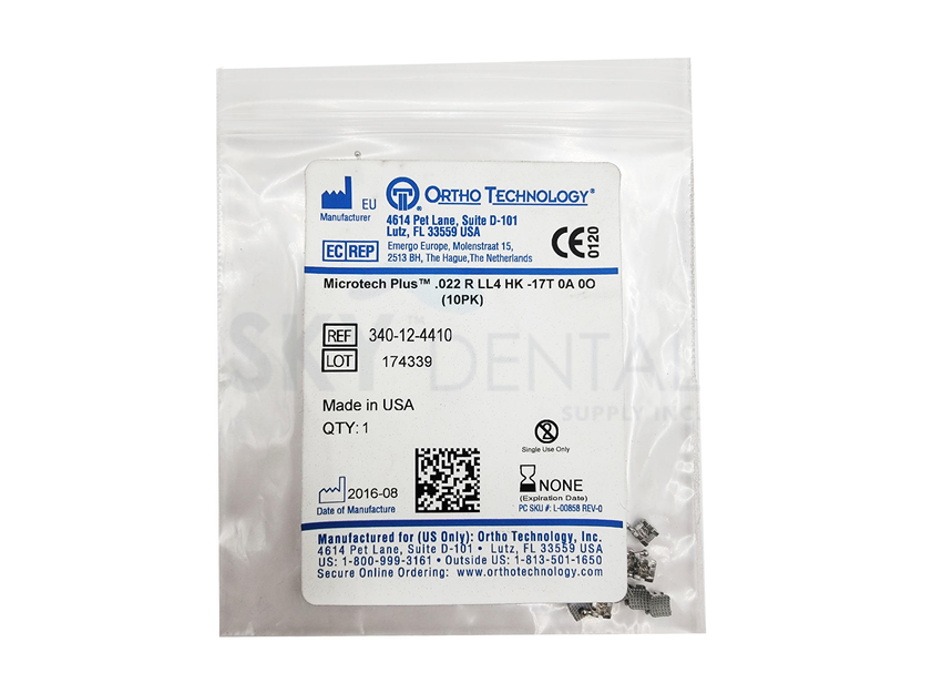 ORTHODENTALUSA Roth Brackets Set Of 5 - 0.22 H / 3,4,5 Sandblasted N2 Natural - Orthodontics