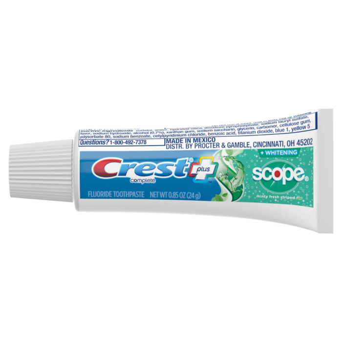 Toothpaste Crest Extra White Plus Scope Outlast .85oz 72/Pkg