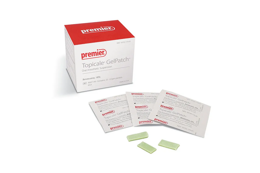 Topicale Topical Anesthetics GelPatch, Mint, 25/Box (Premier) Topicale Topical Anesthetics GelPatch, Mint, 25/Box (Premier)