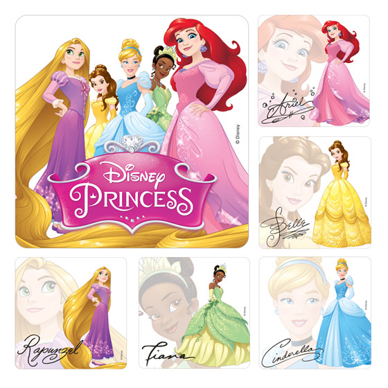 Sticker Roll Disney Princess Autographs 100/Roll