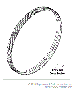 Drive Belt Replacement for RamVac Bulldog QT2, Dental Vacuum Unit Drive Belt Replacement for RamVac Bulldog QT2, Dental Vacuum Unit