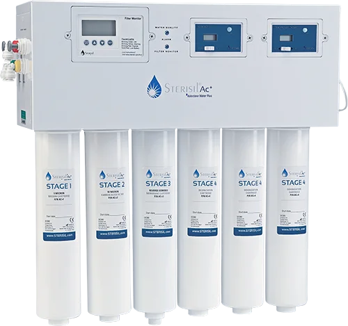 Sterisil AC+ System Produces Autoclave Water (For Water >250 PPM TDS). Incl. UV Bulb #AC+ System