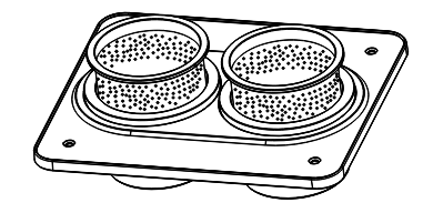 StatClean Double Beaker Holder Set: 500ml Glass + SS Perforated Beaker (Scican)