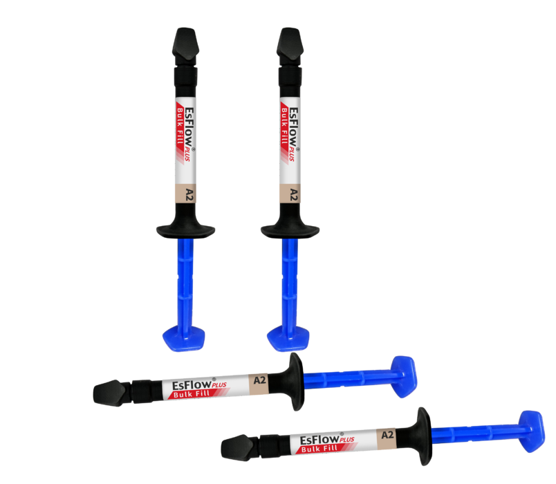 EsFlow PLUS Bulk Fill LC Flowable Composite A2 (2x2.5g Syringe)