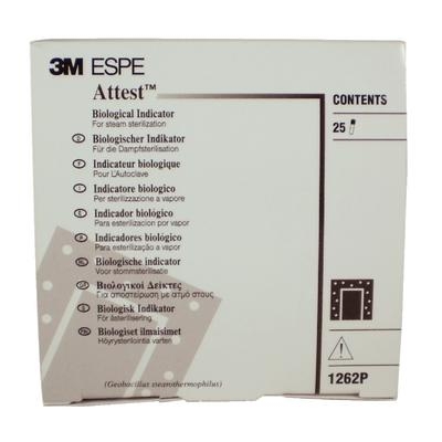 Attest Steam Sterili Biological Indicators 25/Pkg (3M)